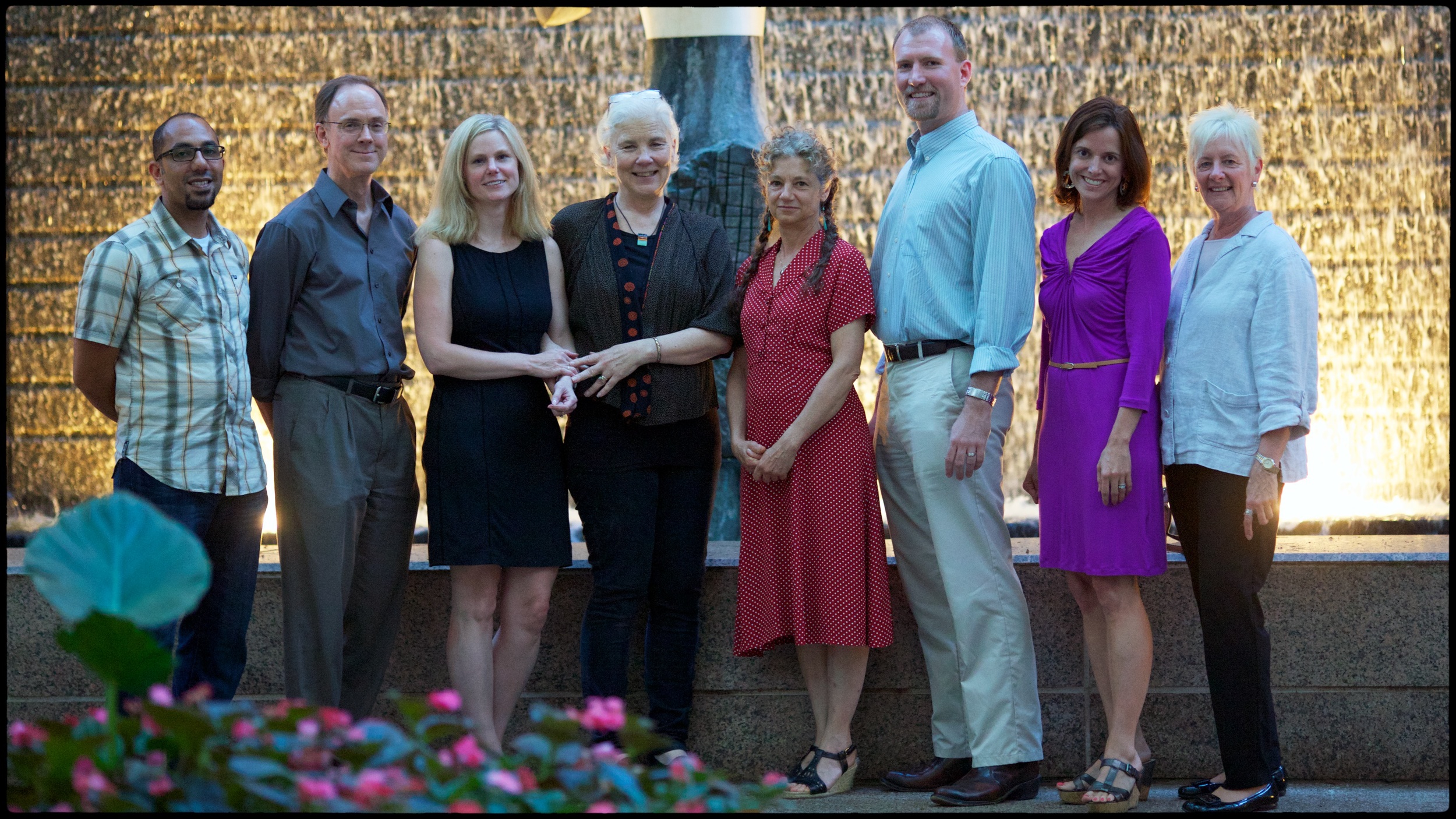 Original TADBiT Leadership Team, 2013-2019. Left to Right: Sammy Banawan, John Mader, Jill Compton, Meggan Moorhead, Norma Safransky, Eric Gadol, Martha Golden, Noreen Esposito