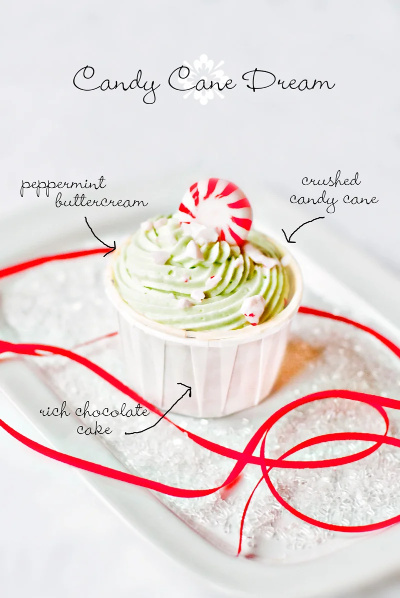 Candy Cane Dream - Holiday - Fancy Cupcake