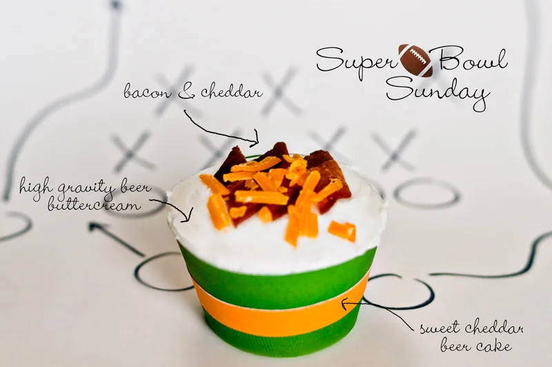 Super Bowl Sunday - Superbowl - Fancy Cupcake