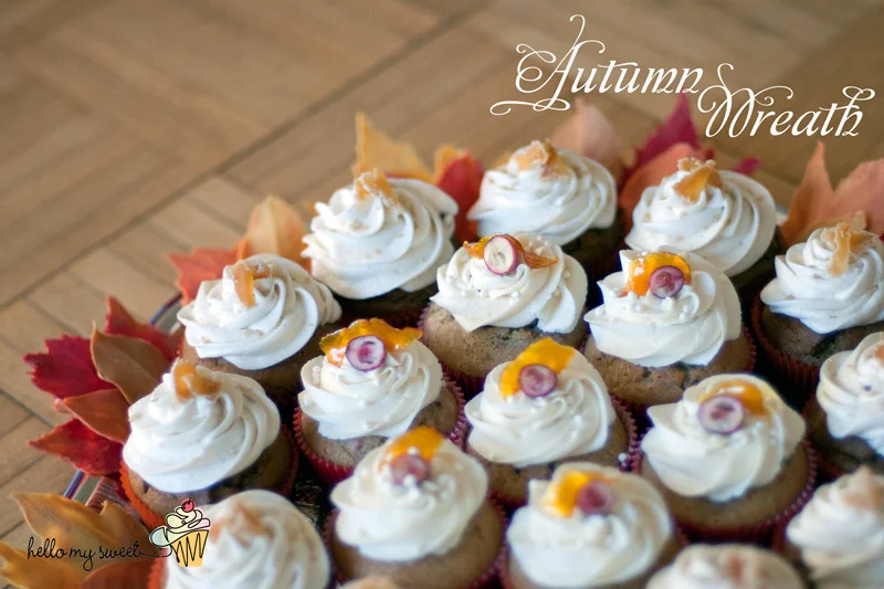 Harvest Wreath - Fall - Fancy Cupcake