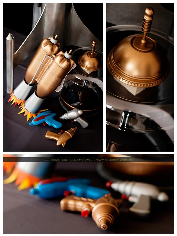 Retro Space: Rocket Ships and Ray-guns Dessert Table