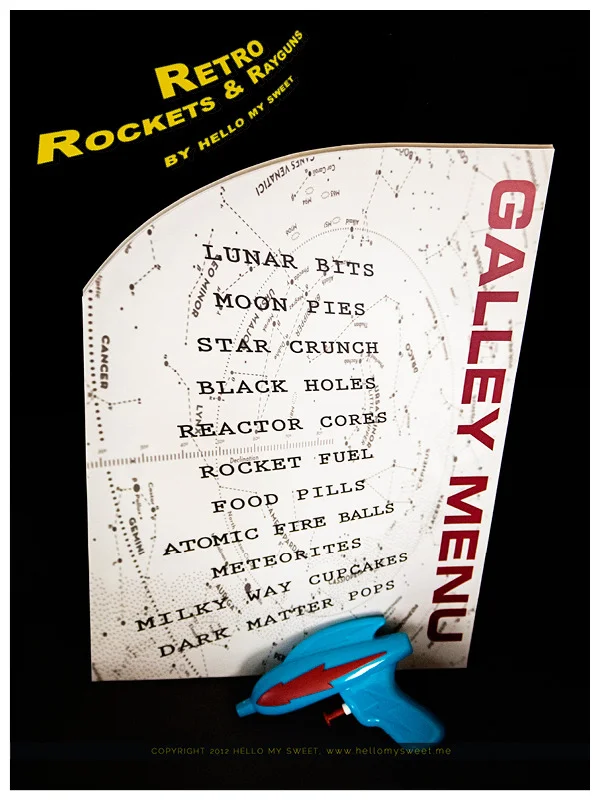 Retro Space: Rocket Ships and Ray-guns Dessert Table