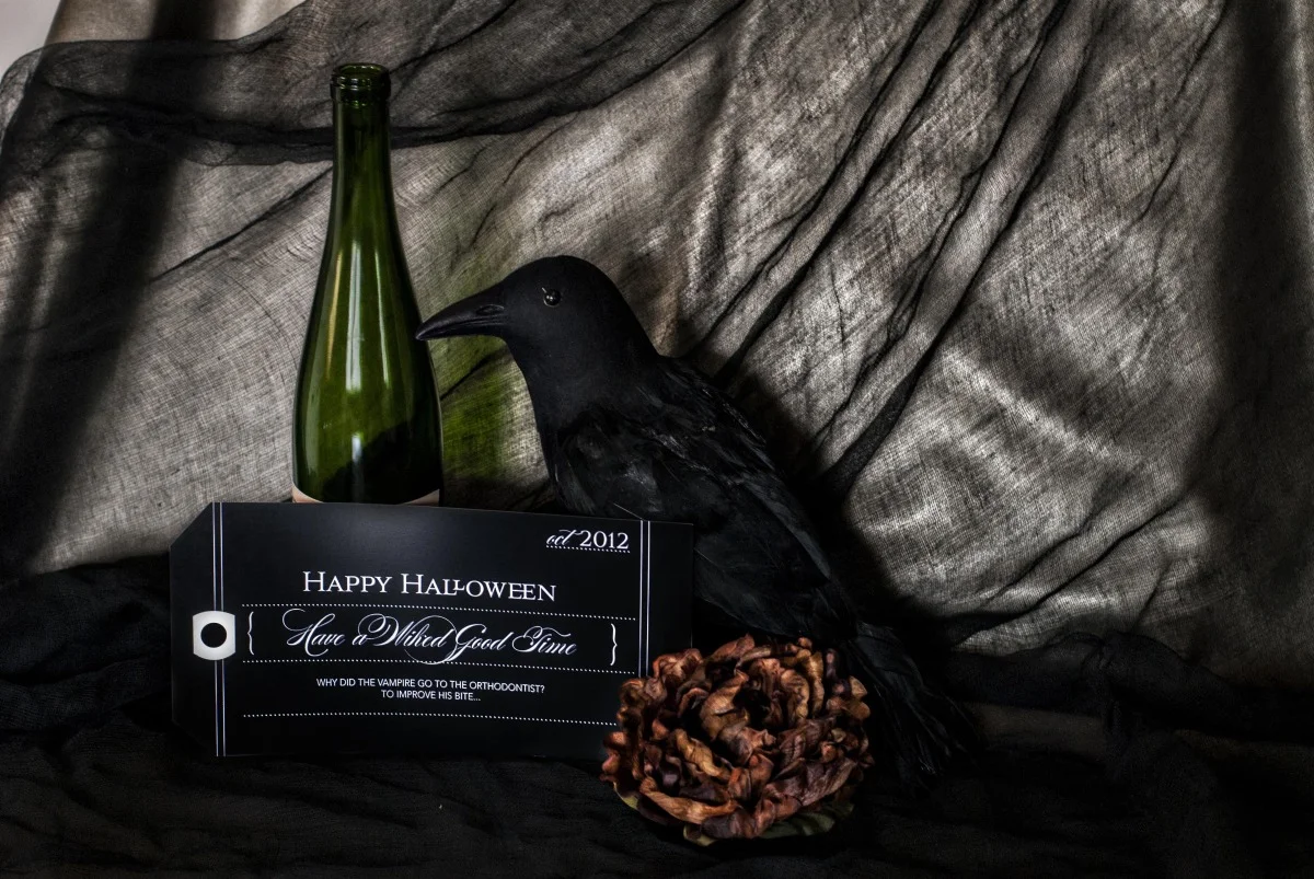 Spooky Gothic Halloween Party or Trick or Treat Display
