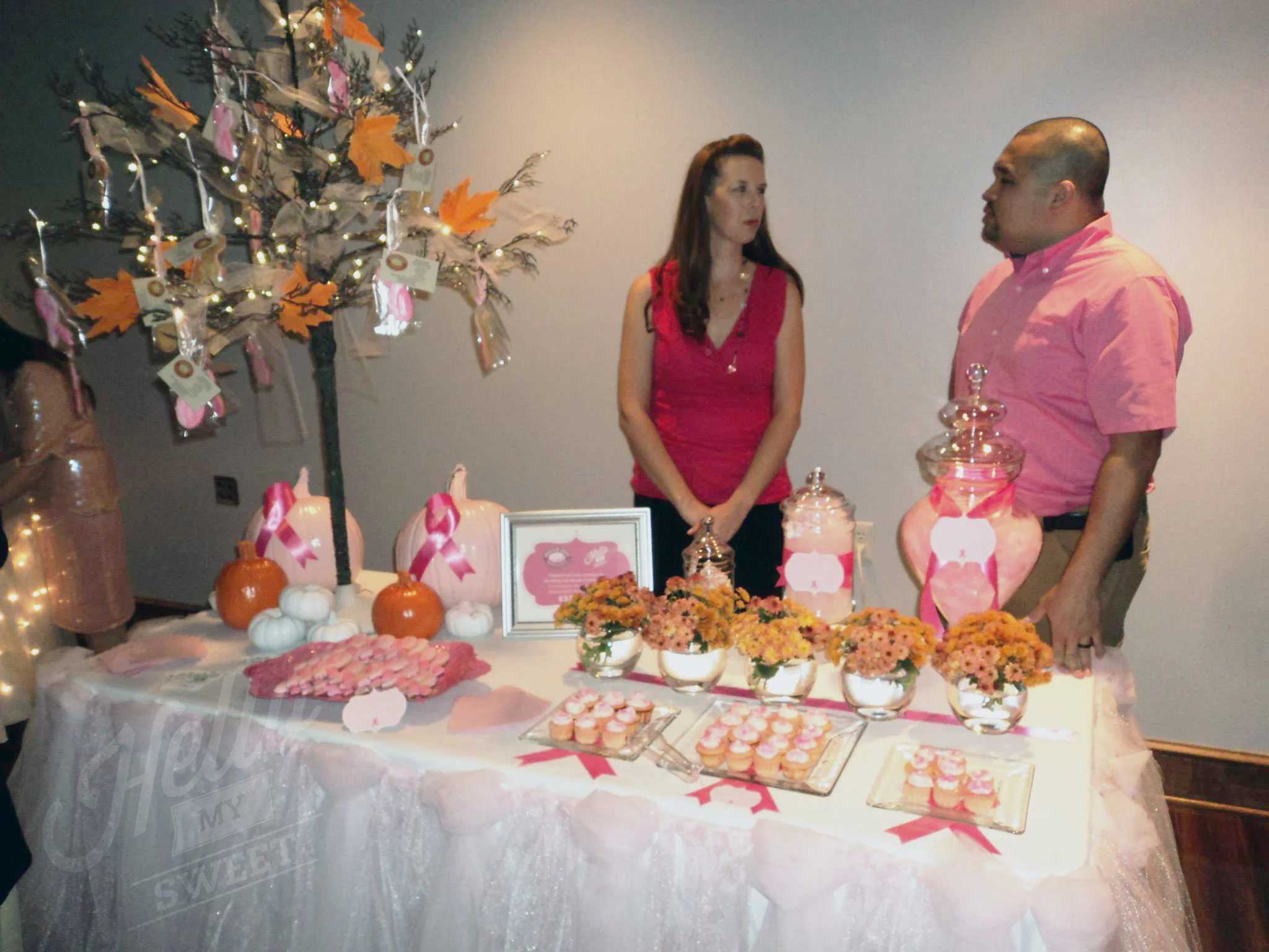 Jason and I manning the table.