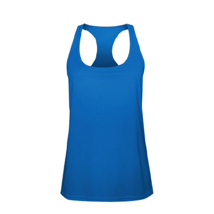 Fan Cloth Fundraising Ladies' Performance Racer Back Royal