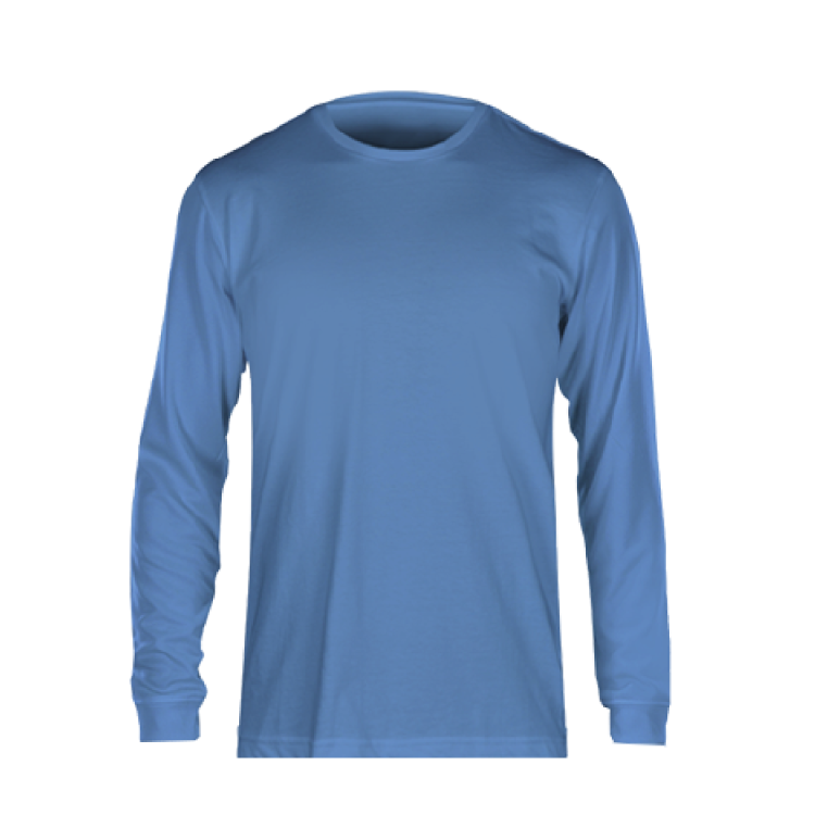 Fan Cloth Long Sleeve Tee Light Blue