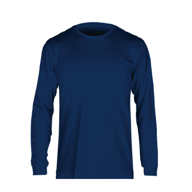 Fan Cloth Long Sleeve Tee Navy