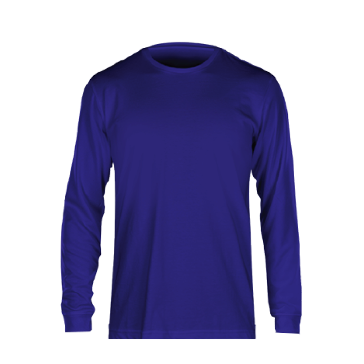 Fan Cloth Long Sleeve Tee Purple