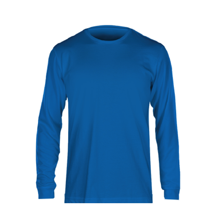 Fan Cloth Long Sleeve Tee Blue