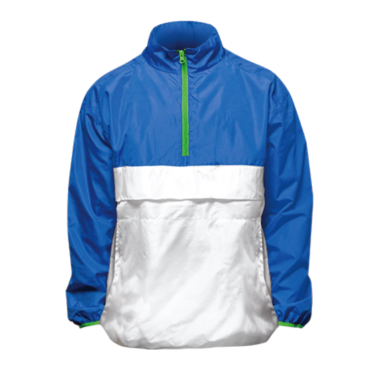 Fan Cloth Fundraiser Color Blocked Windbreaker Blue