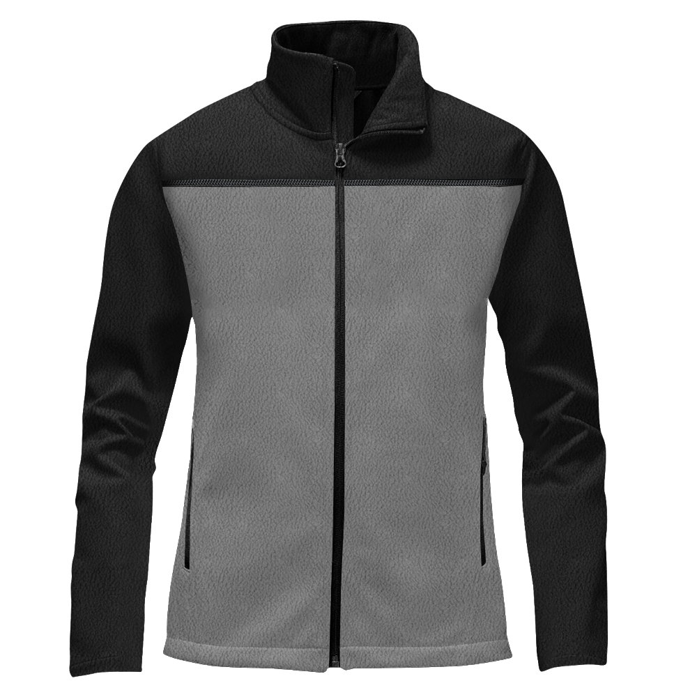 two tone fleece jacket