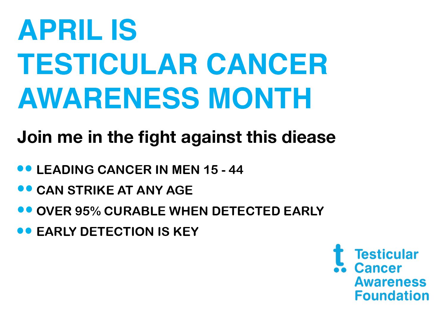 Testicular Cancer Awareness Month