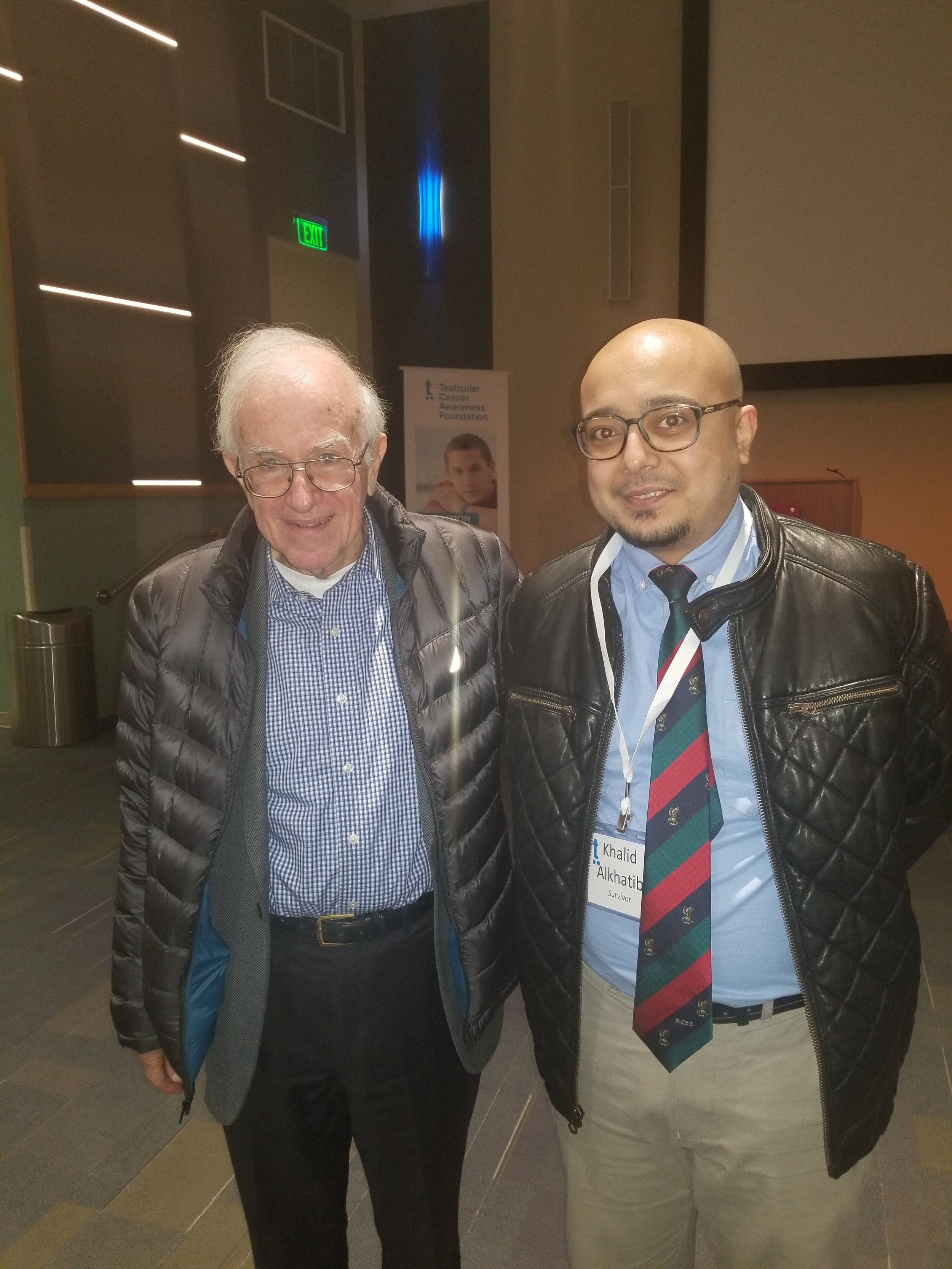 Speakers at Testicular Cancer Conference 2018, Dr. Lawrence Einhorn and Dr. Khalid Alkhatib