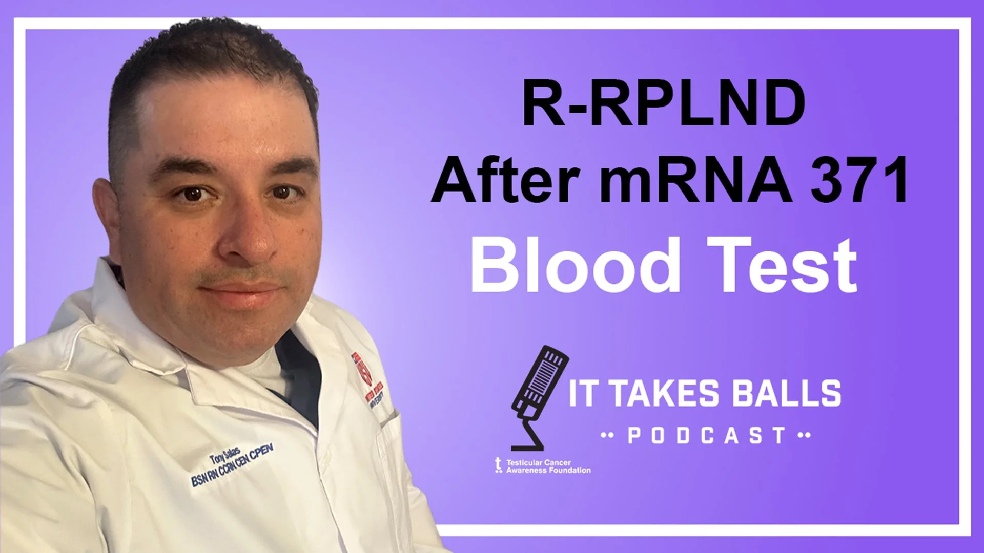 Tony Opted for Robotic RPLND After New TC Blood Tests Spiked