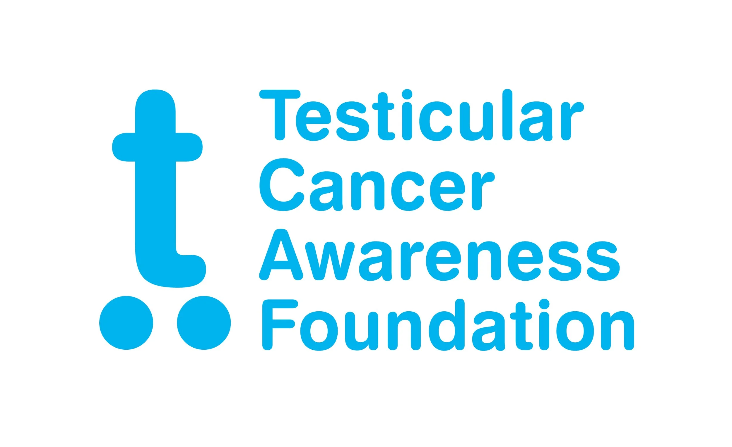 Testicular Cancer Awareness Foundation logo - stylized t with two circles