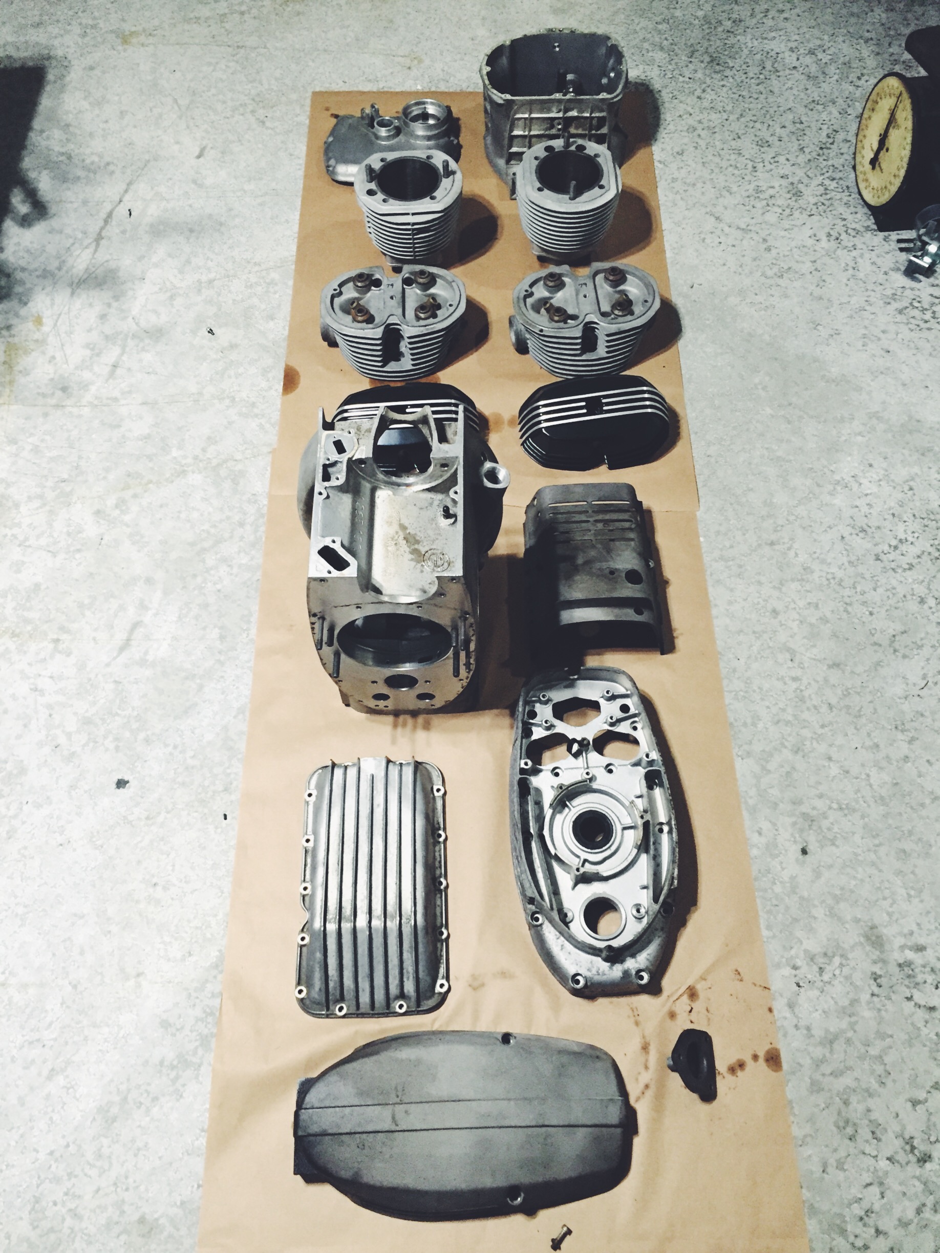 The CA Tuned R100 motor and gearbox are finally gutted out. I've already received a quote from a powder-coating company that specializes in coating motors. A lot of prep work will be handled by these guys. I look forward to see how these will come back.