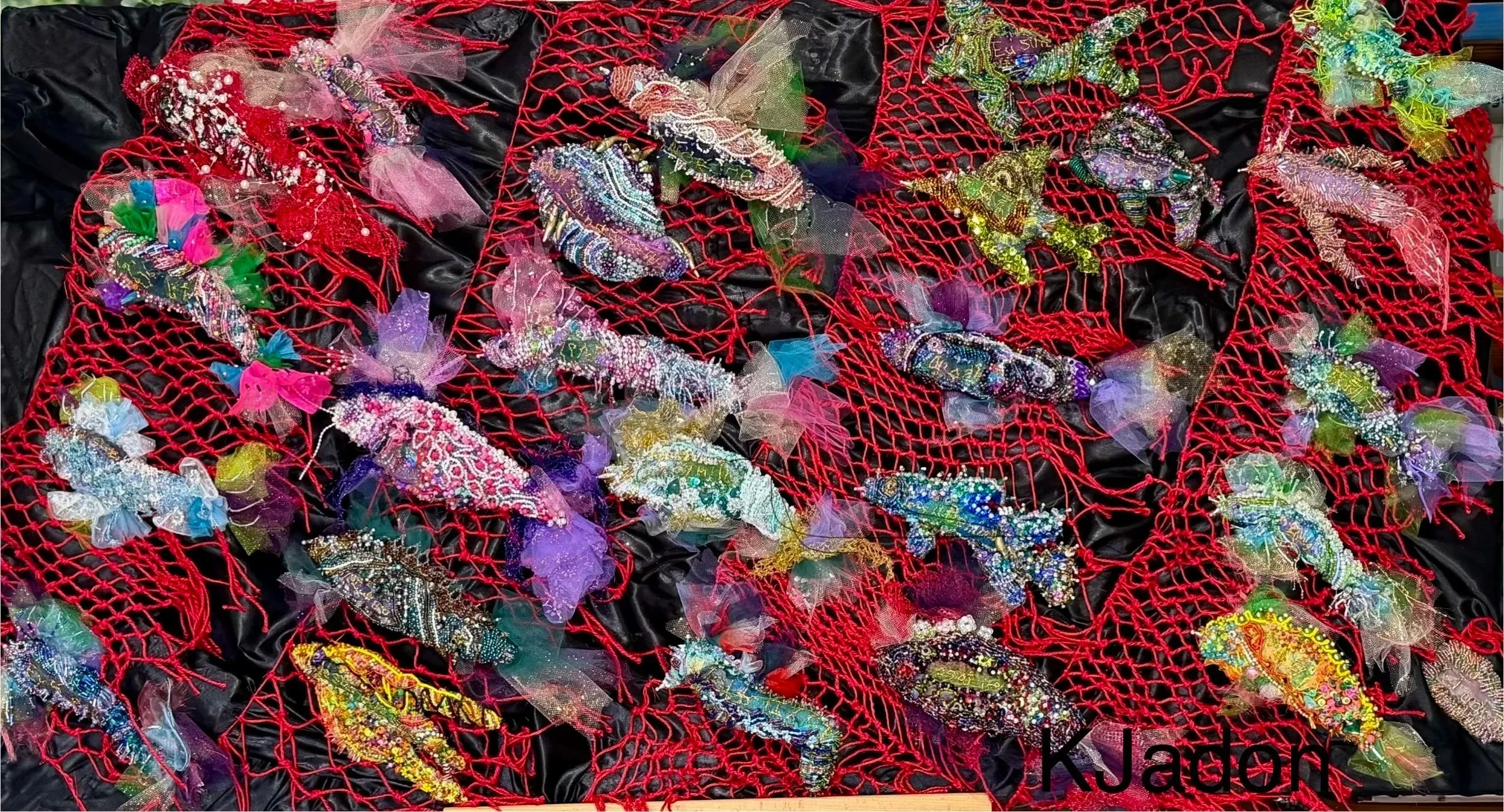 Fishers of Men, "I AM" Art Series, Textiles, Kelly Jadon, 2026--Available for Art Exhibits 