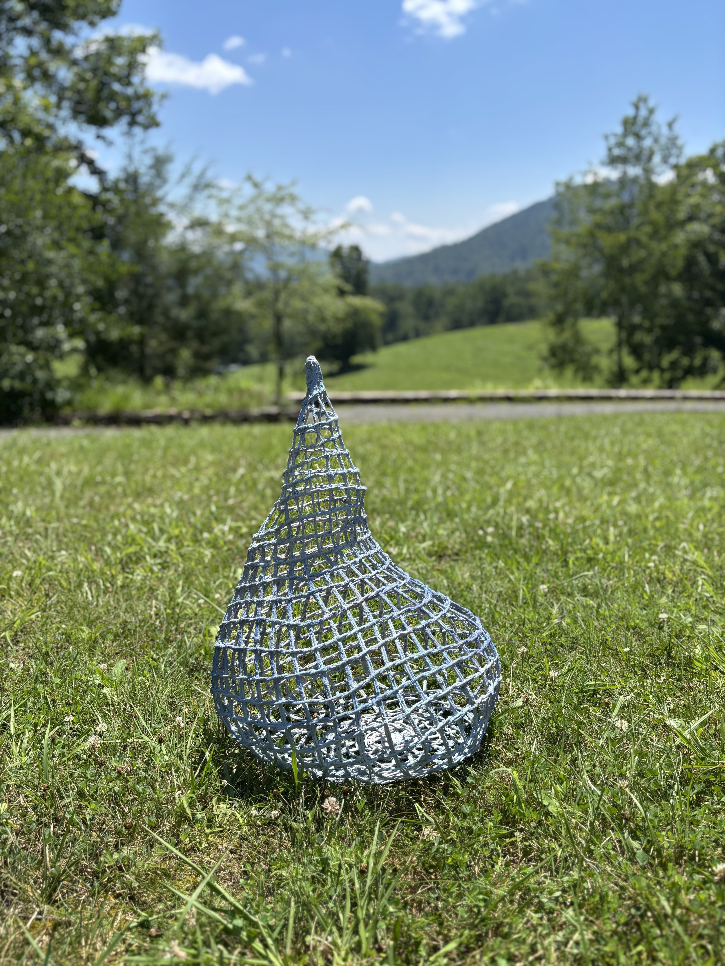 Woven reed sculpture