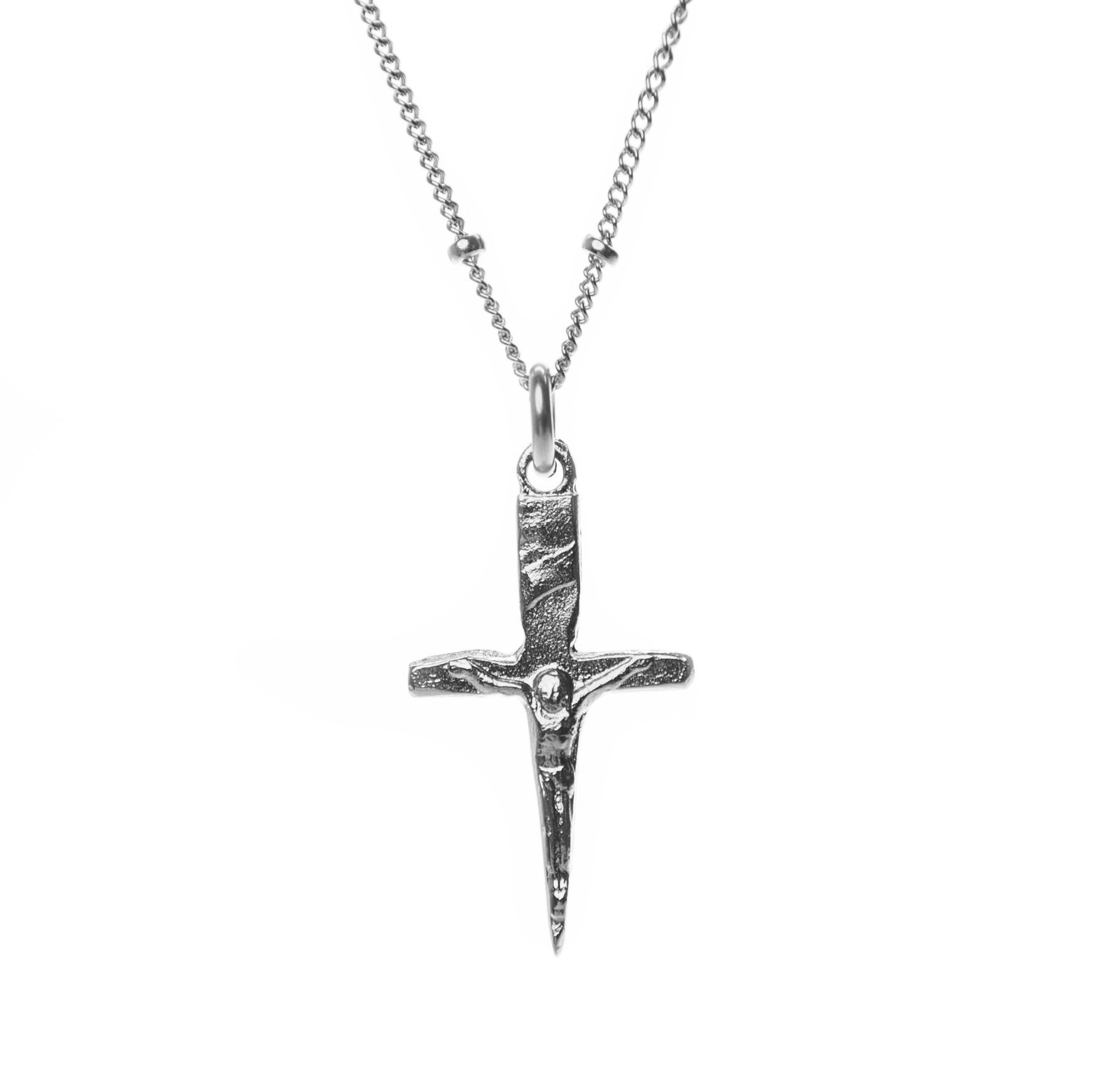 Mini Crucifix Dagger Chain — THE HUNT NYC