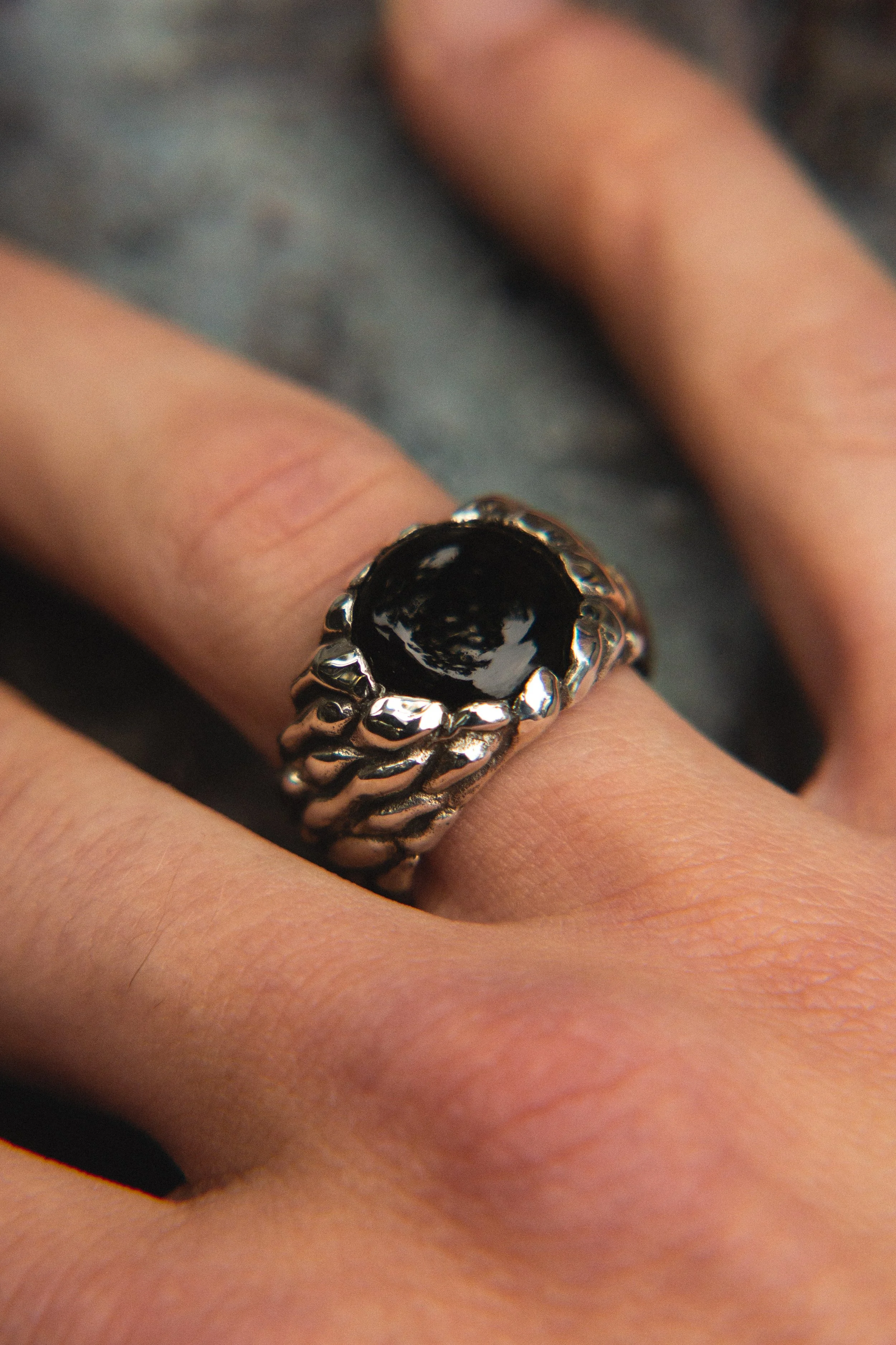 Aqua Onyx Ring — THE HUNT NYC