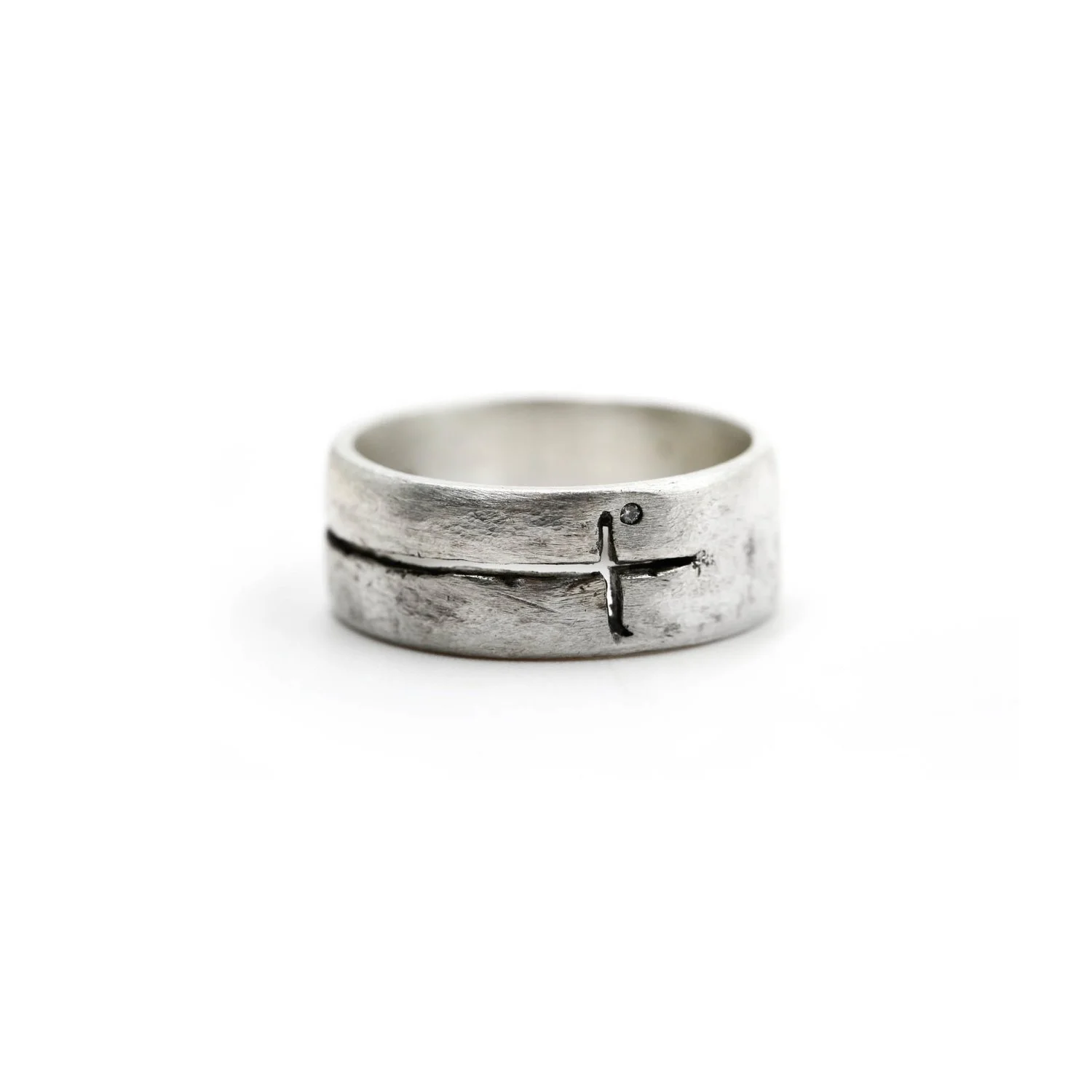 Diamond Cross Ring