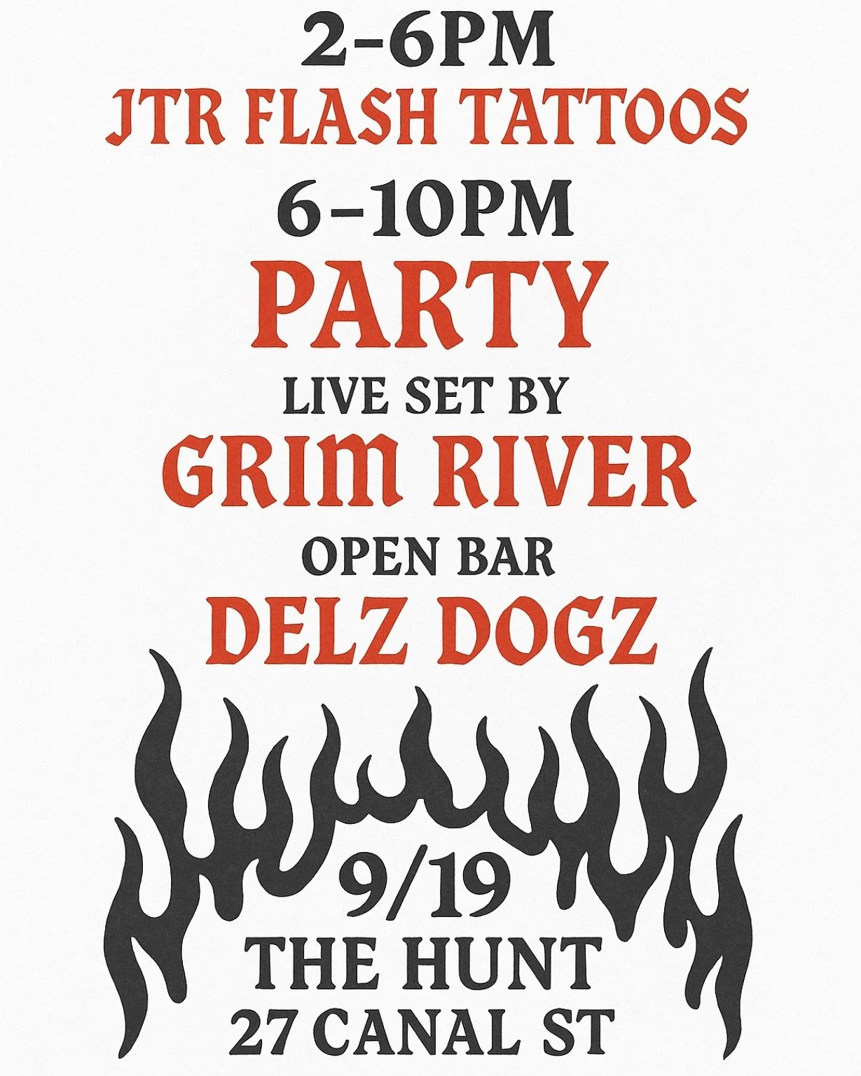 FRIDAY! 
RSVP LINK IN BIO
21+ ONLY
@grimriver 
@delzdogz 
@two_robbers 
@jtr.tattoo
