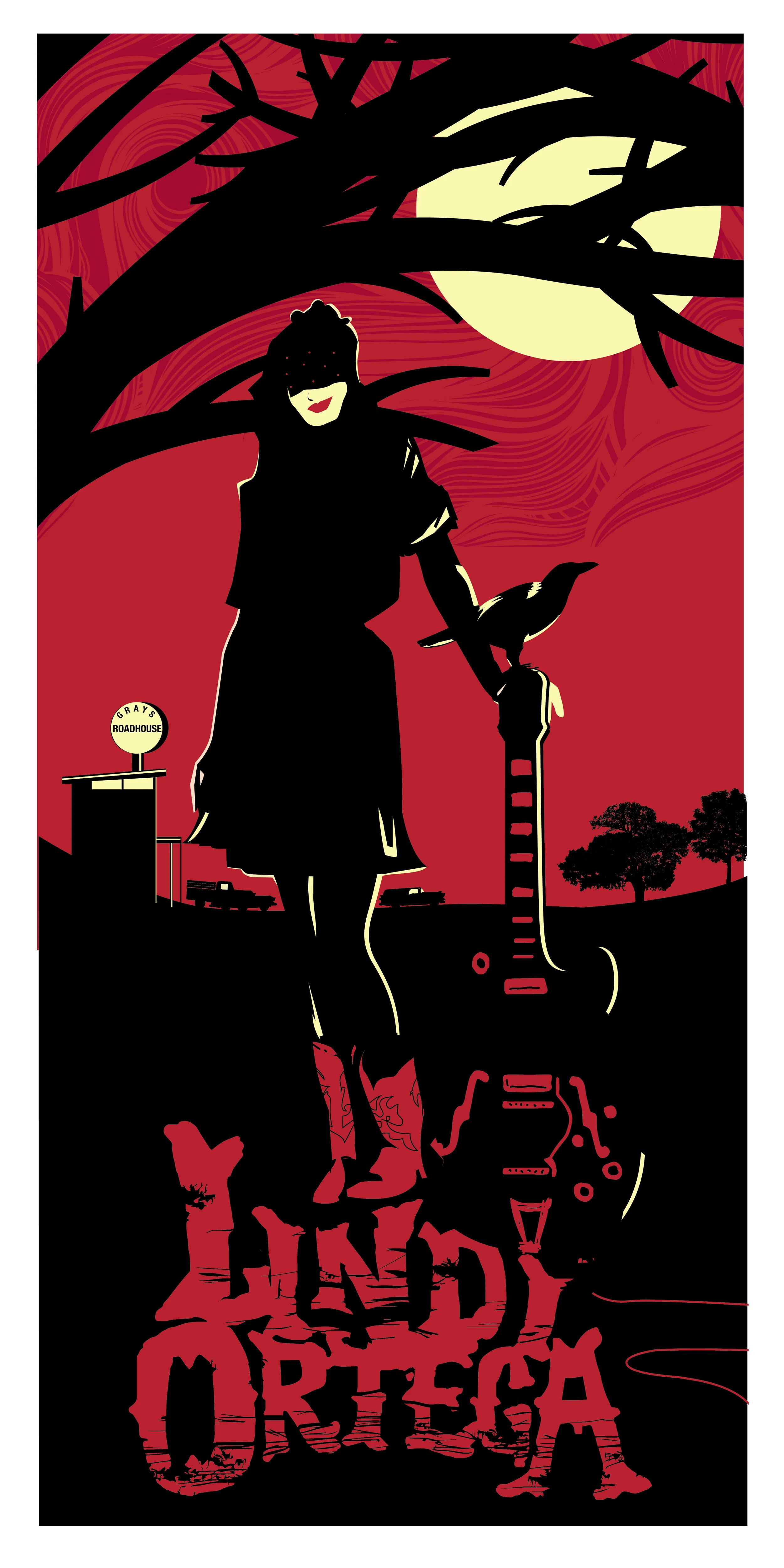 Poster for Lindi Ortega performance illustrated by Adam Rogers and John Belisle