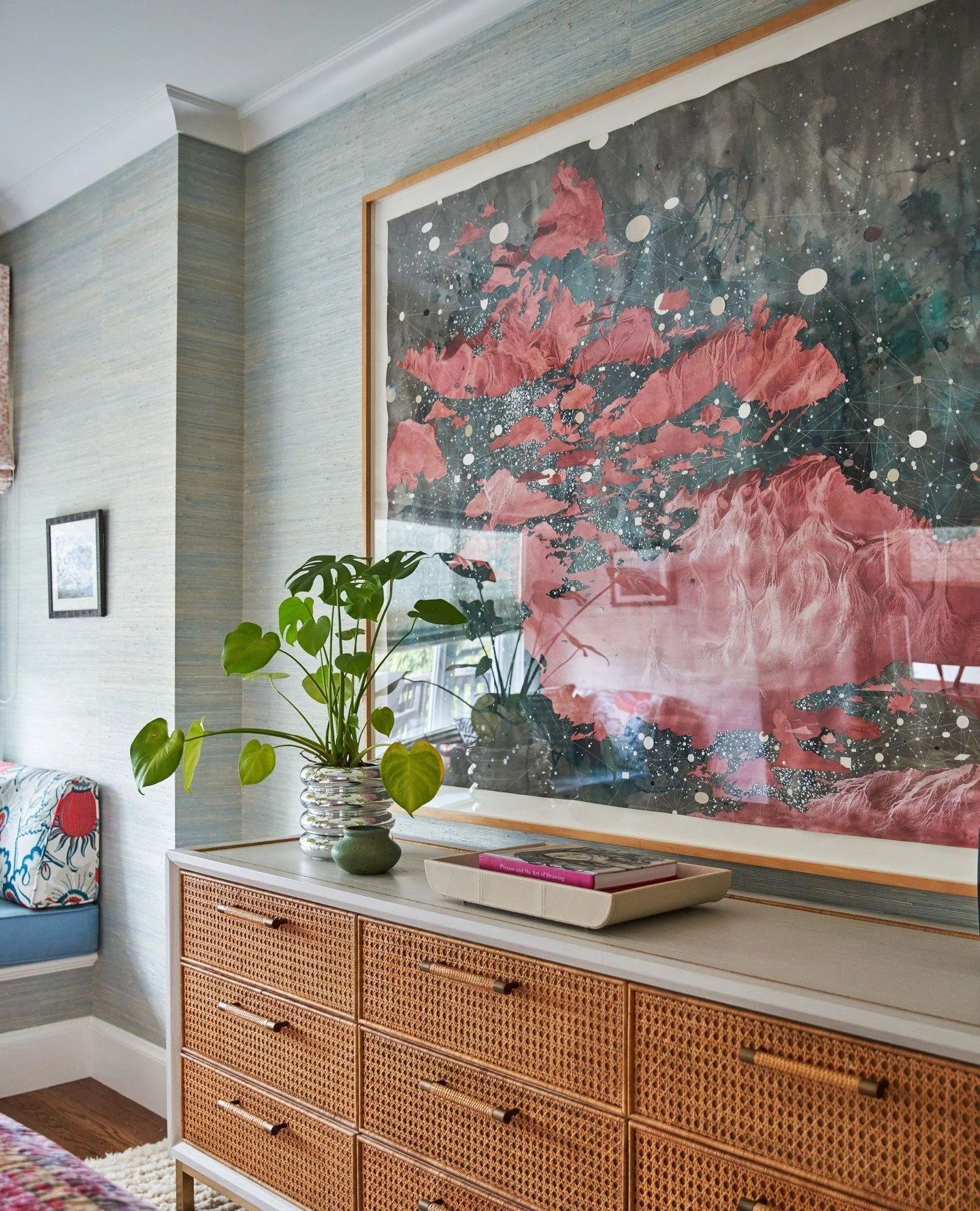 ⁠Art is more than an item framed on a wall. Art can be bold wallpaper, visually provocative window treatment fabric, saturated wall paint, a window placed to direct sunlight just so. This is your daily reminder to embrace all the art radiating within