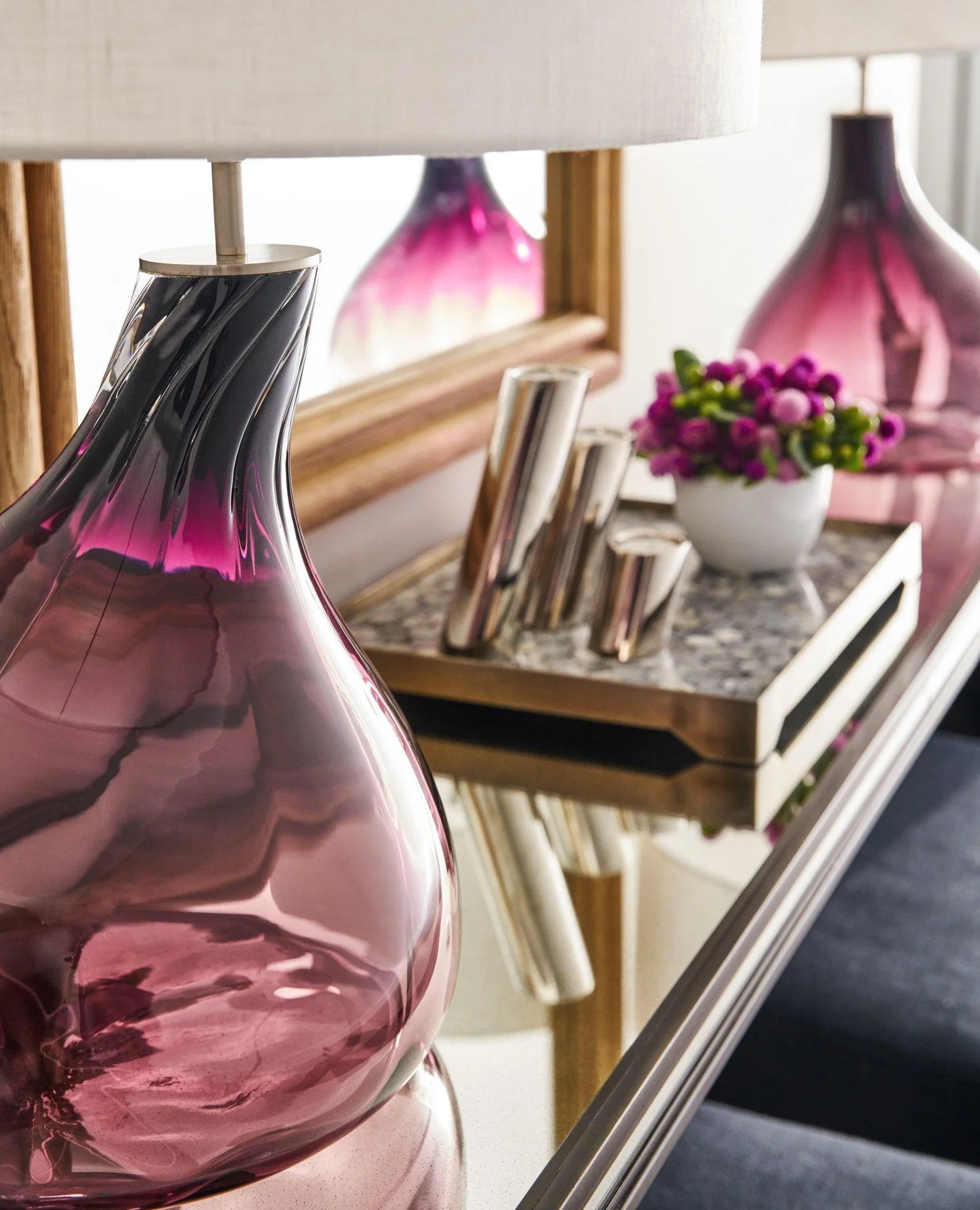 The only thing more luscious than purple, is translucent purple. Yes Chef!. ⁠
⁠
📸: @kuohphotography⁠ ⁠
⁠
#studiomunroe #roomoftheday #roomwithaview #interiordesign #sanfrancisco