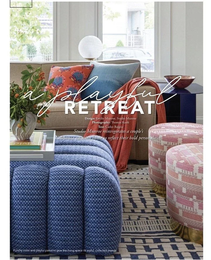 ⁠We adore talking wall finishes. Especially when ours are referred to as 'playful.' Yes please! This feature in At Home magazine, showcases our work on a Healdsburg weekend home, and beautifully captures the essence of how color impacts space and moo