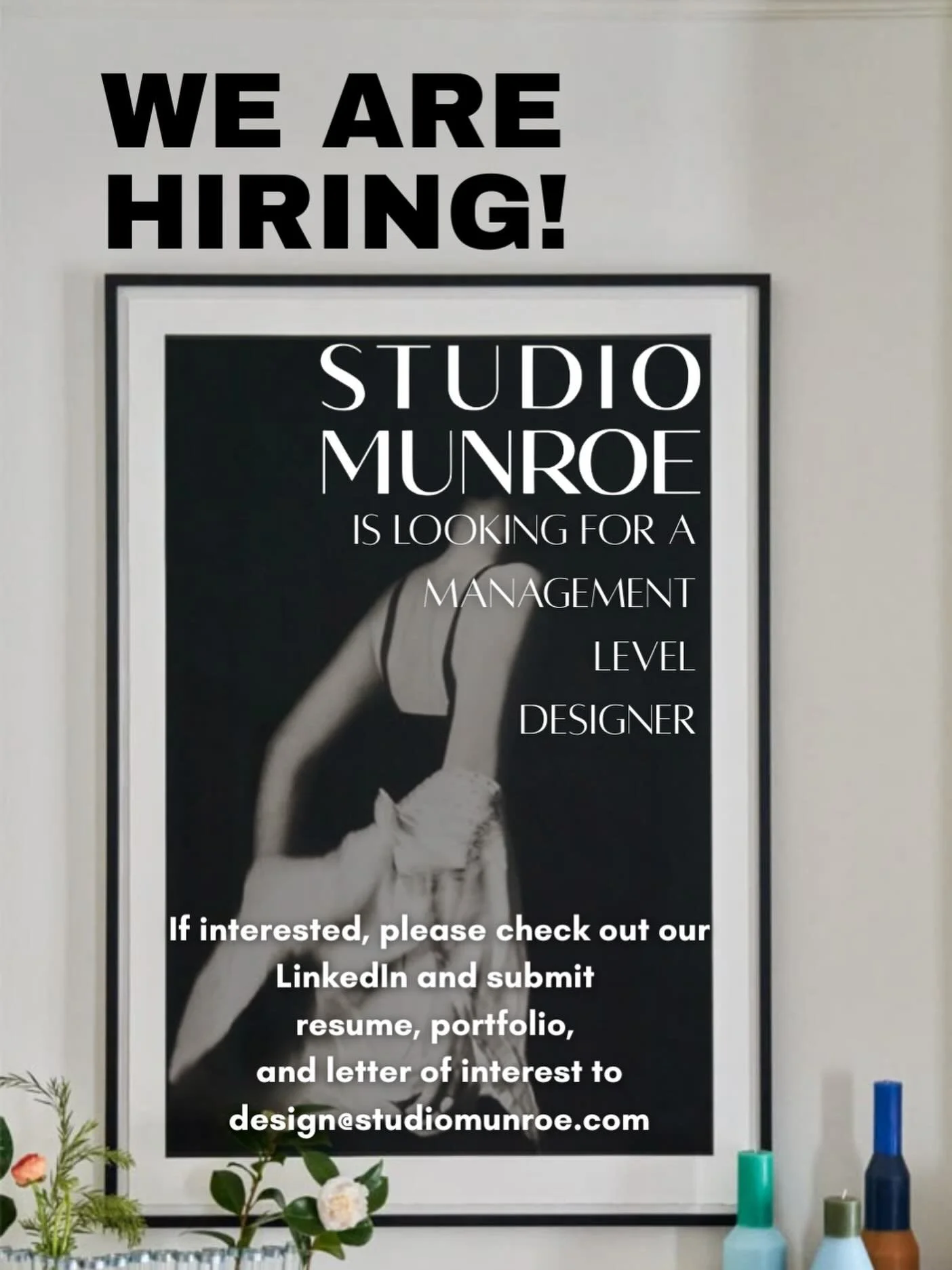 Calling people-people, leaders of the pack, and creative masterminds: Studio Munroe is seeking a management-level Designer to lead a distinct group of individuals at our San Francisco office. If you&rsquo;re an interior designer looking to renovate y