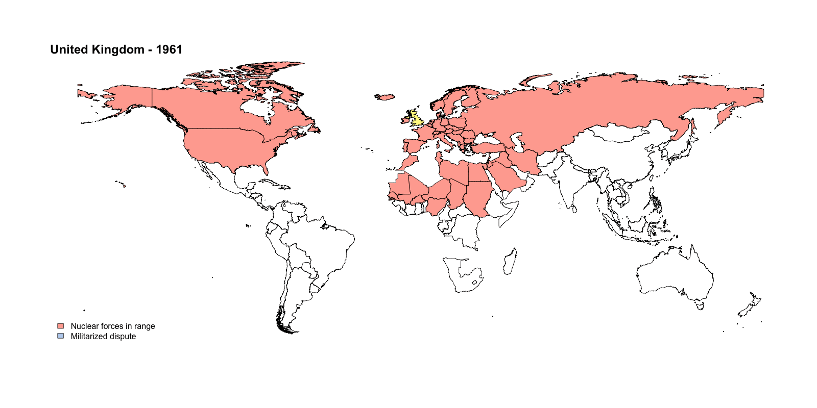 UK nuclear platforms in range of other states.
