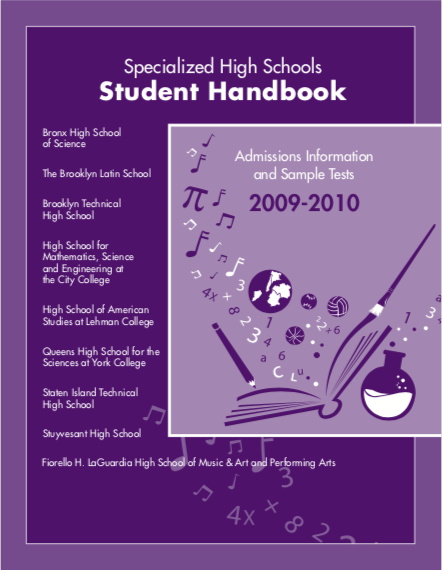2009-2010 SHSAT Student Handbook