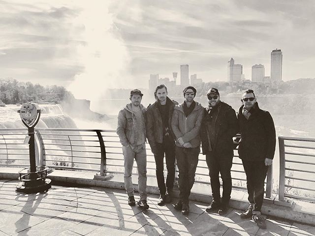 Quick stop at Niagra Falls on our way to play Cleveland, Ohio tonight! Wilbert's at 7. #dogochasingwaterfalls #tour