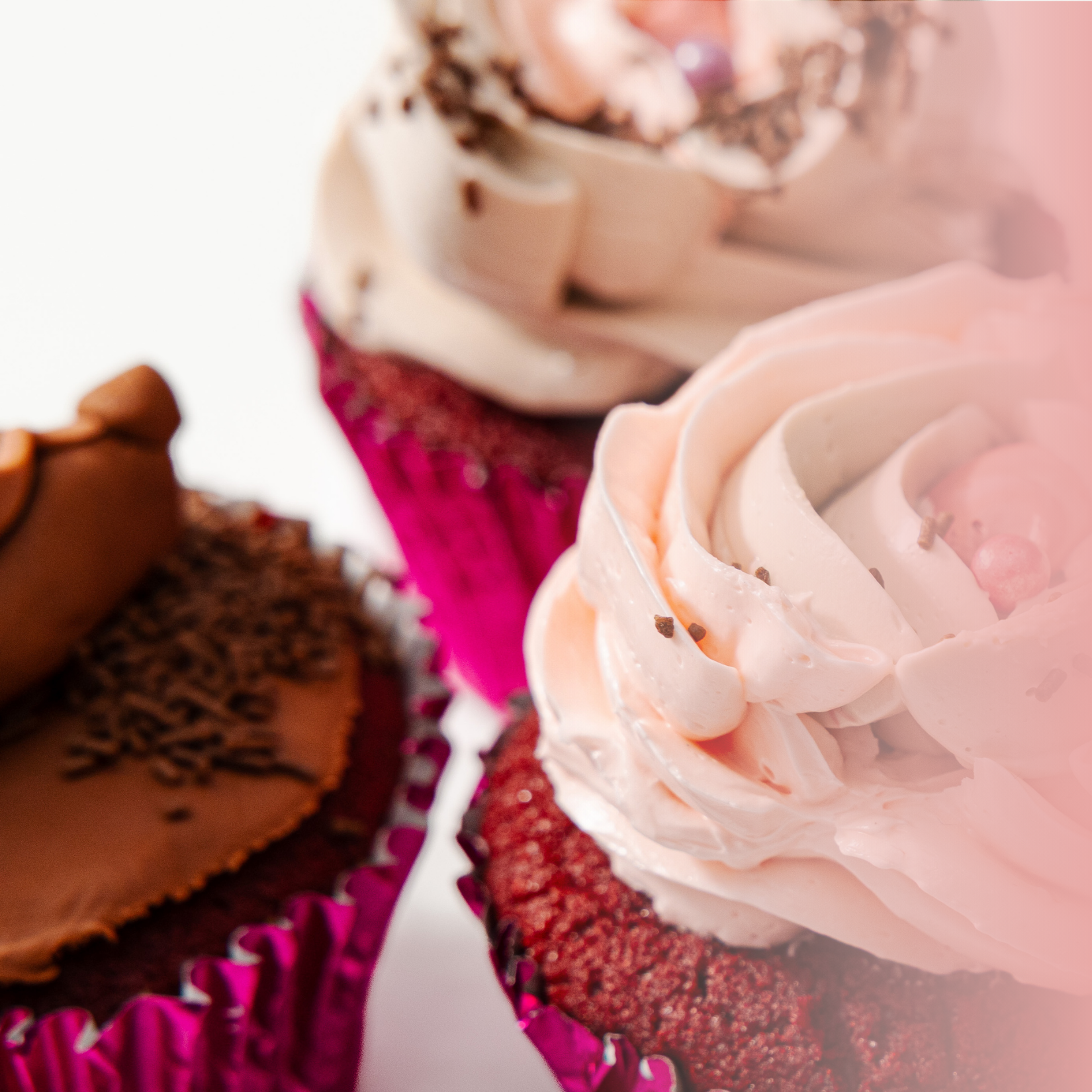 Lady Flower Cupcakes