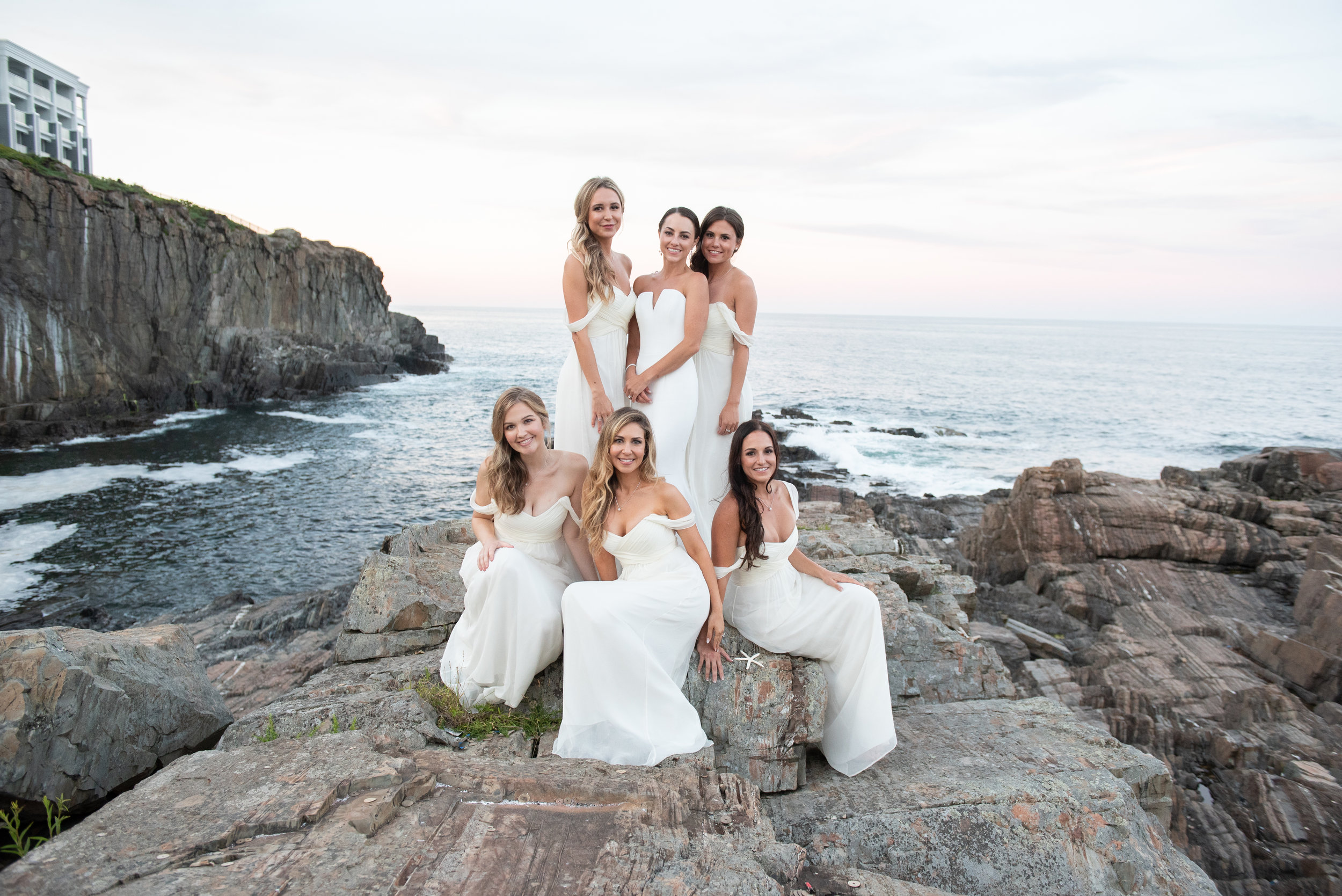 Bridal Party on the Beach