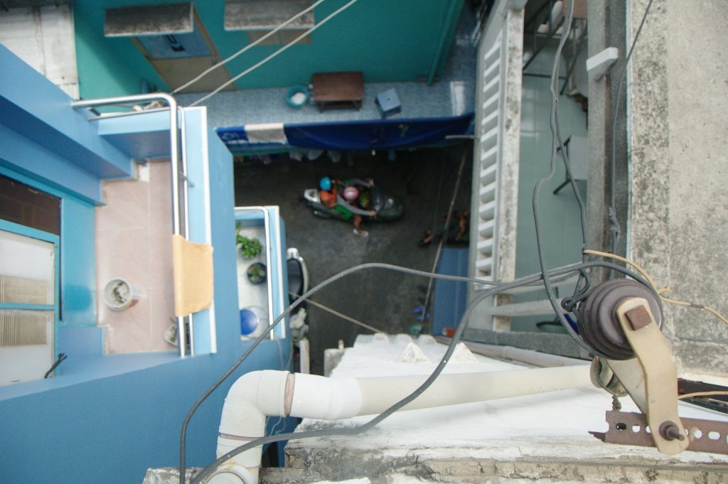 A bird's eye view of the alley