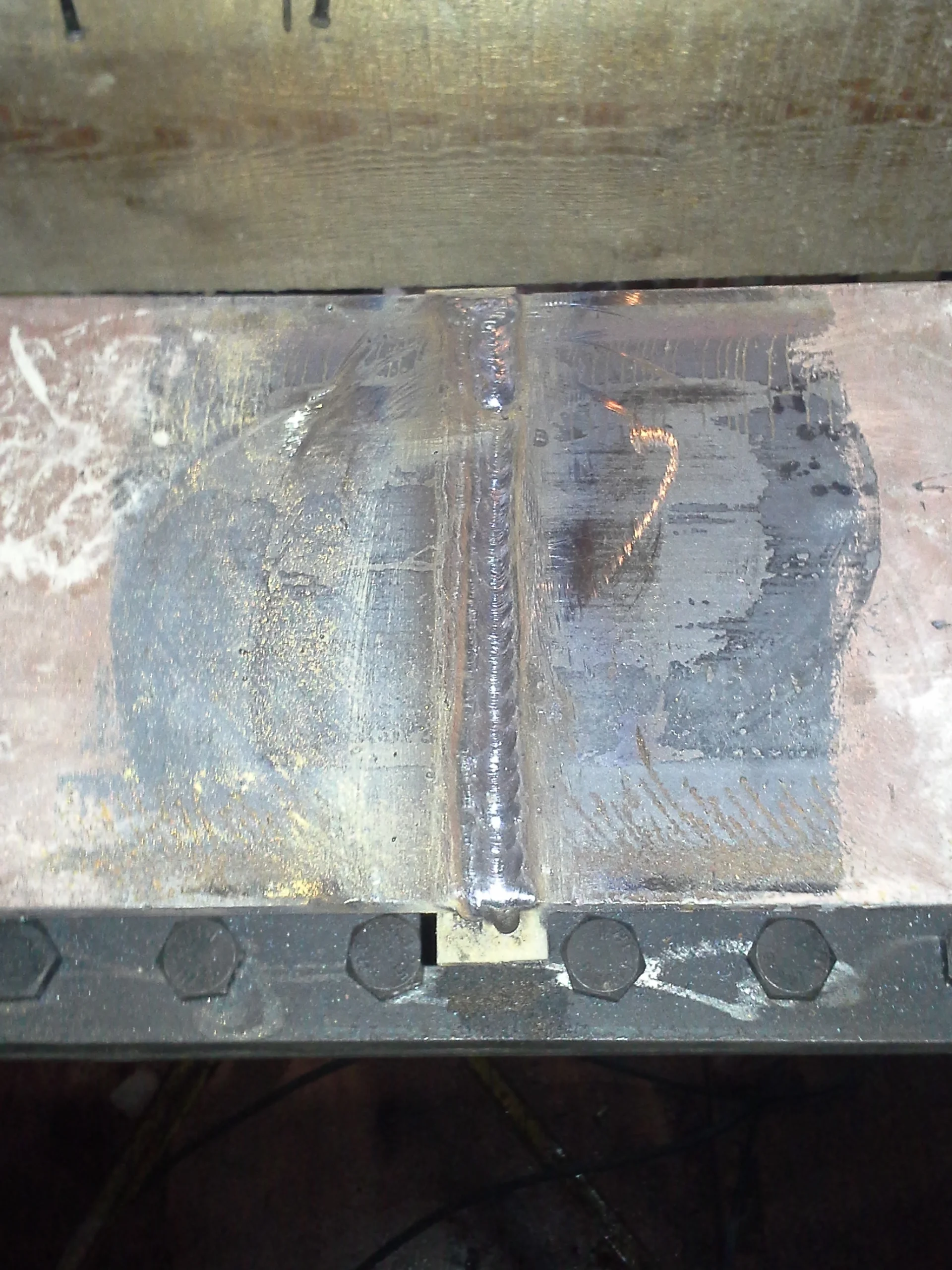 Structural steel I-beam splice