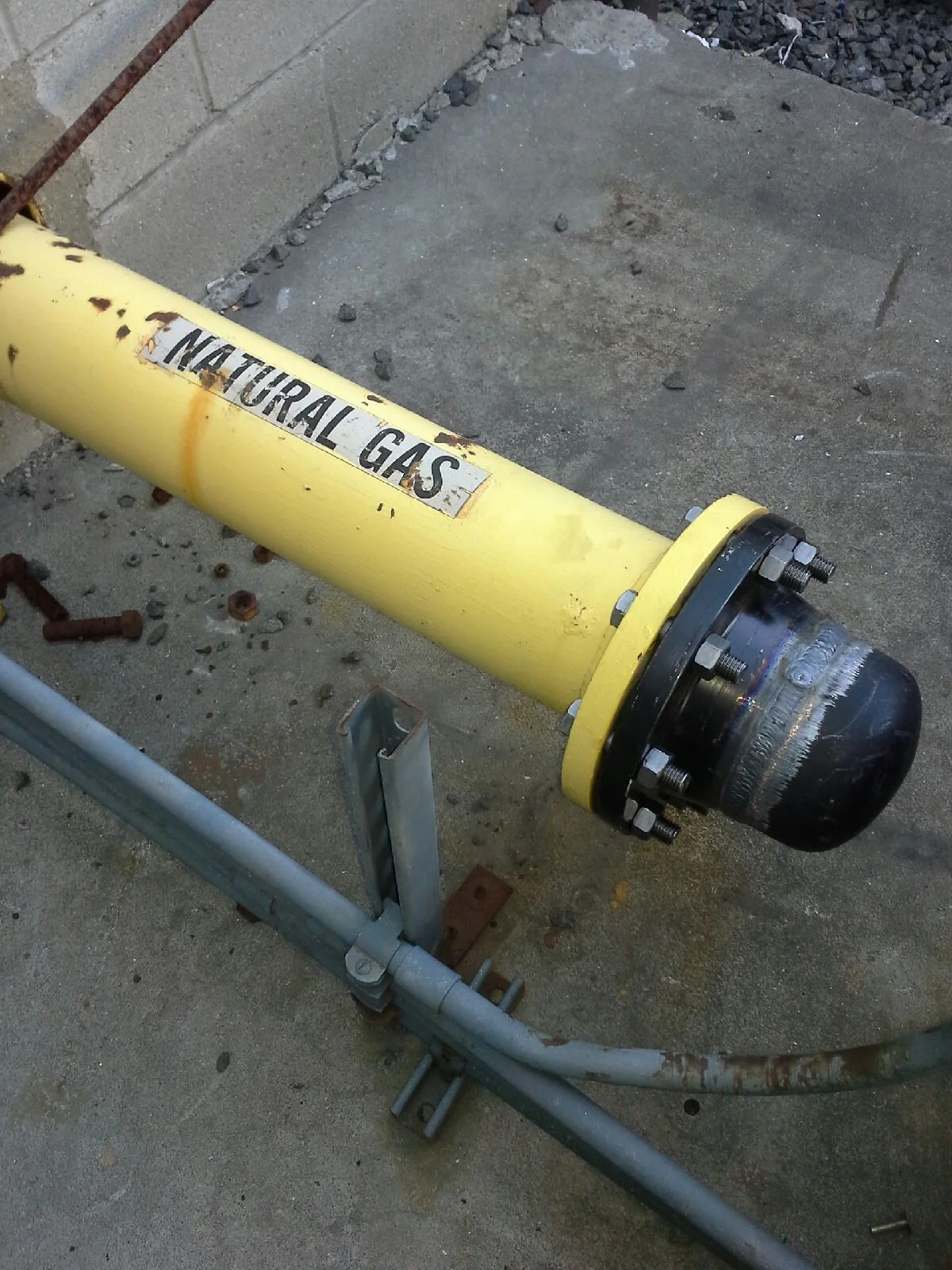 5 Inch Gas Flange and Cap