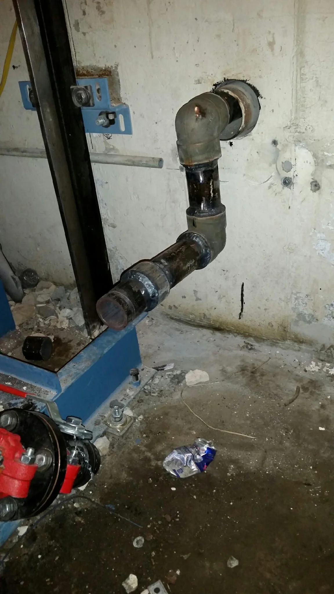 2 1/2" Sched. 80 hydraulic elevator piping