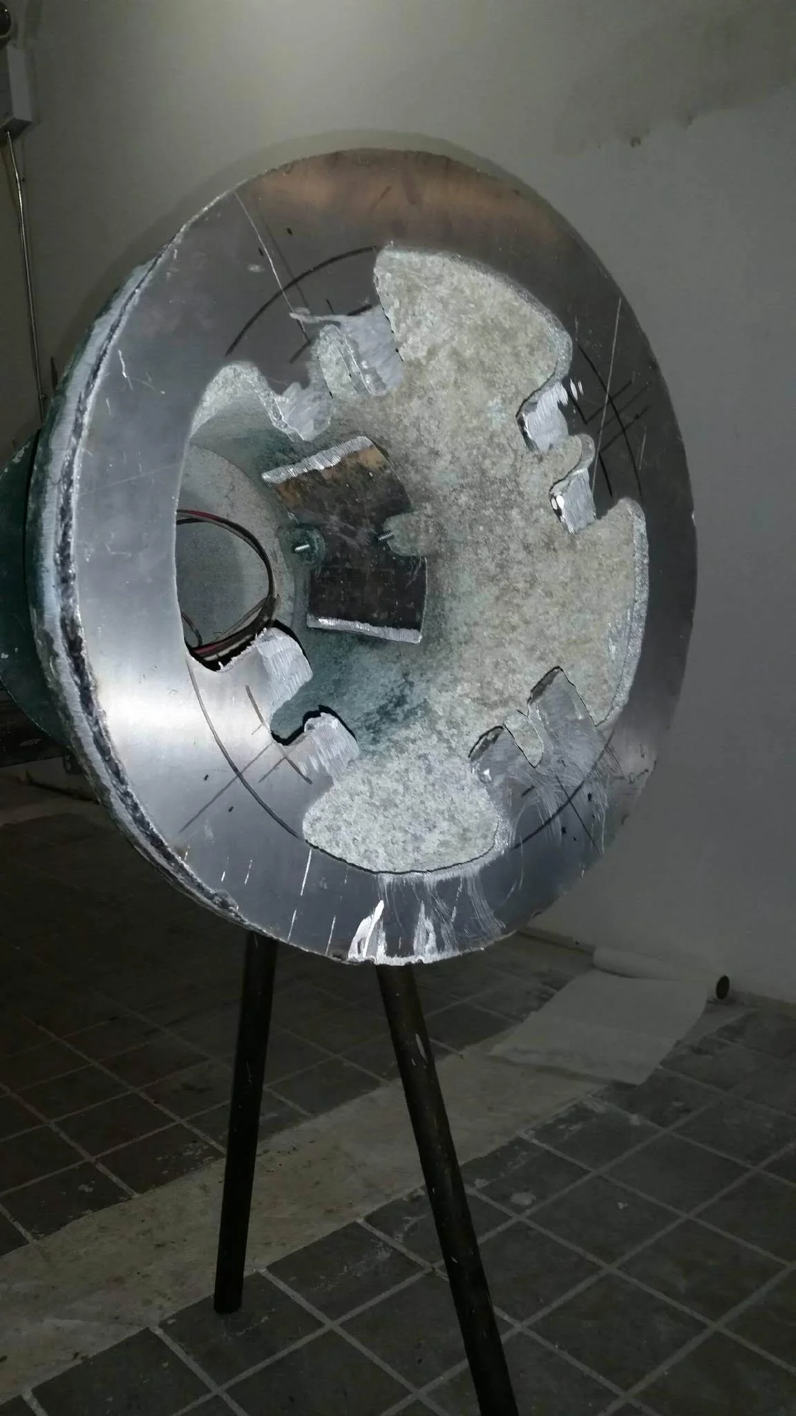 Aluminum light post repair