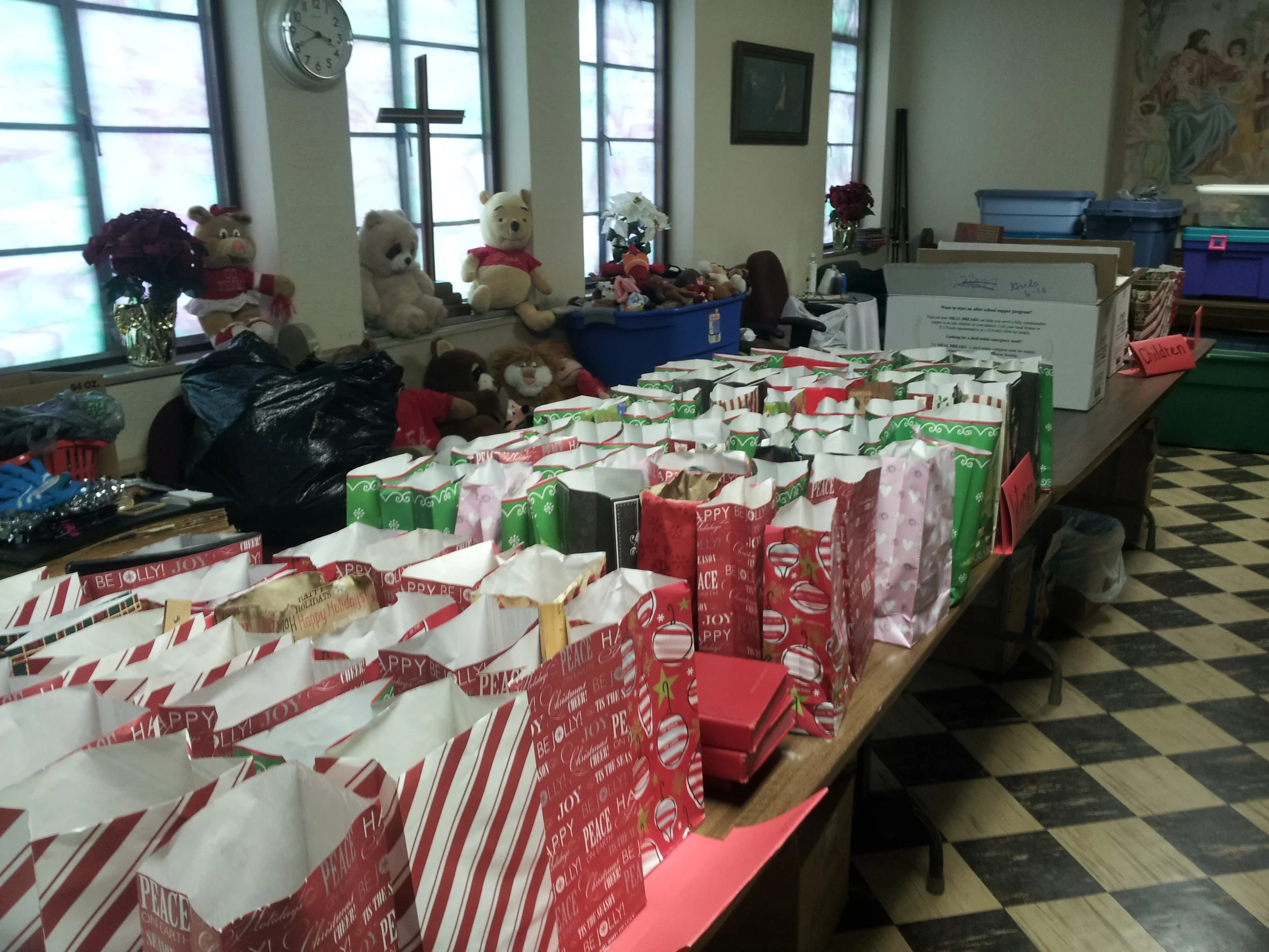 Gift Bags for our participants after our Christmas Meeting