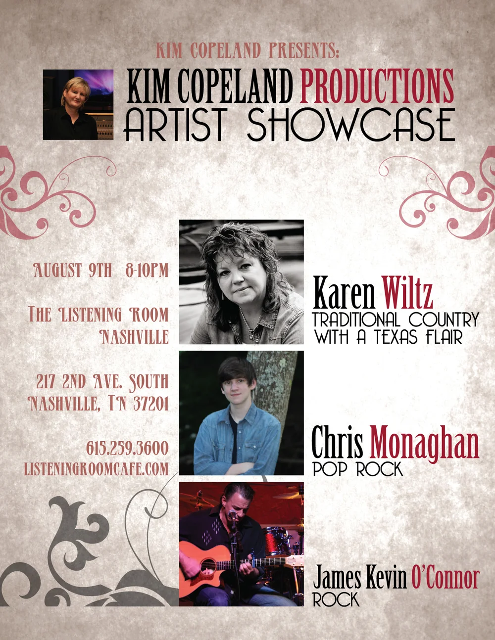 JAMES KEVIN OCONNOR PLAYS NASHVILLE!