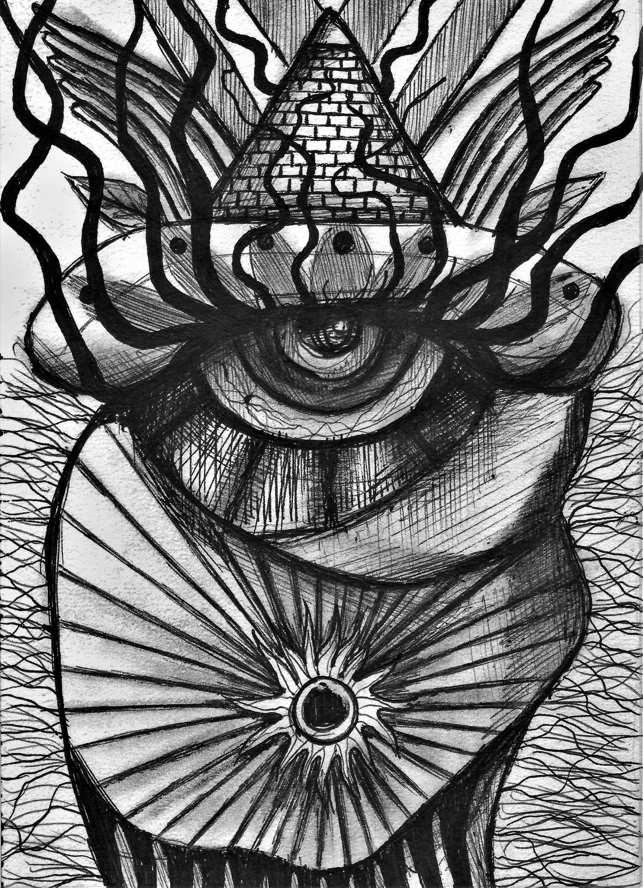 (Third Eye) pen on paper