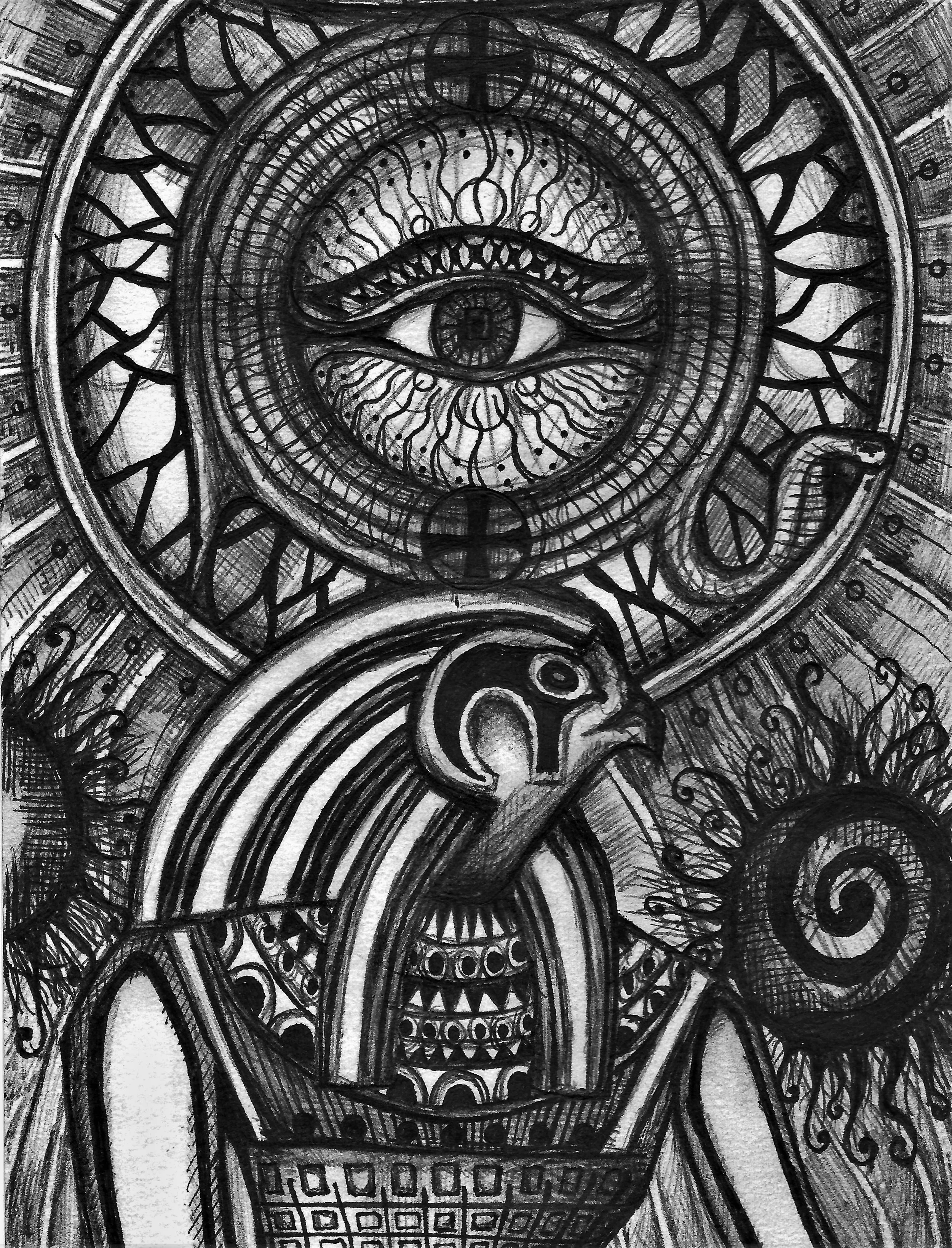 (Ra) pen on paper