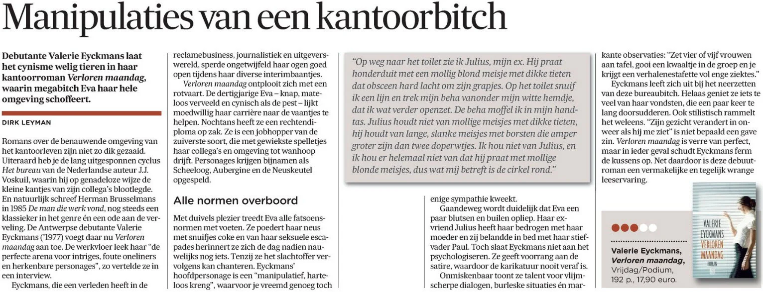 De Morgen 3 april 2013