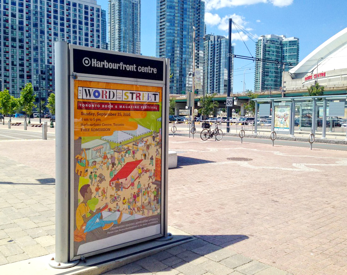 Toronto poster on display