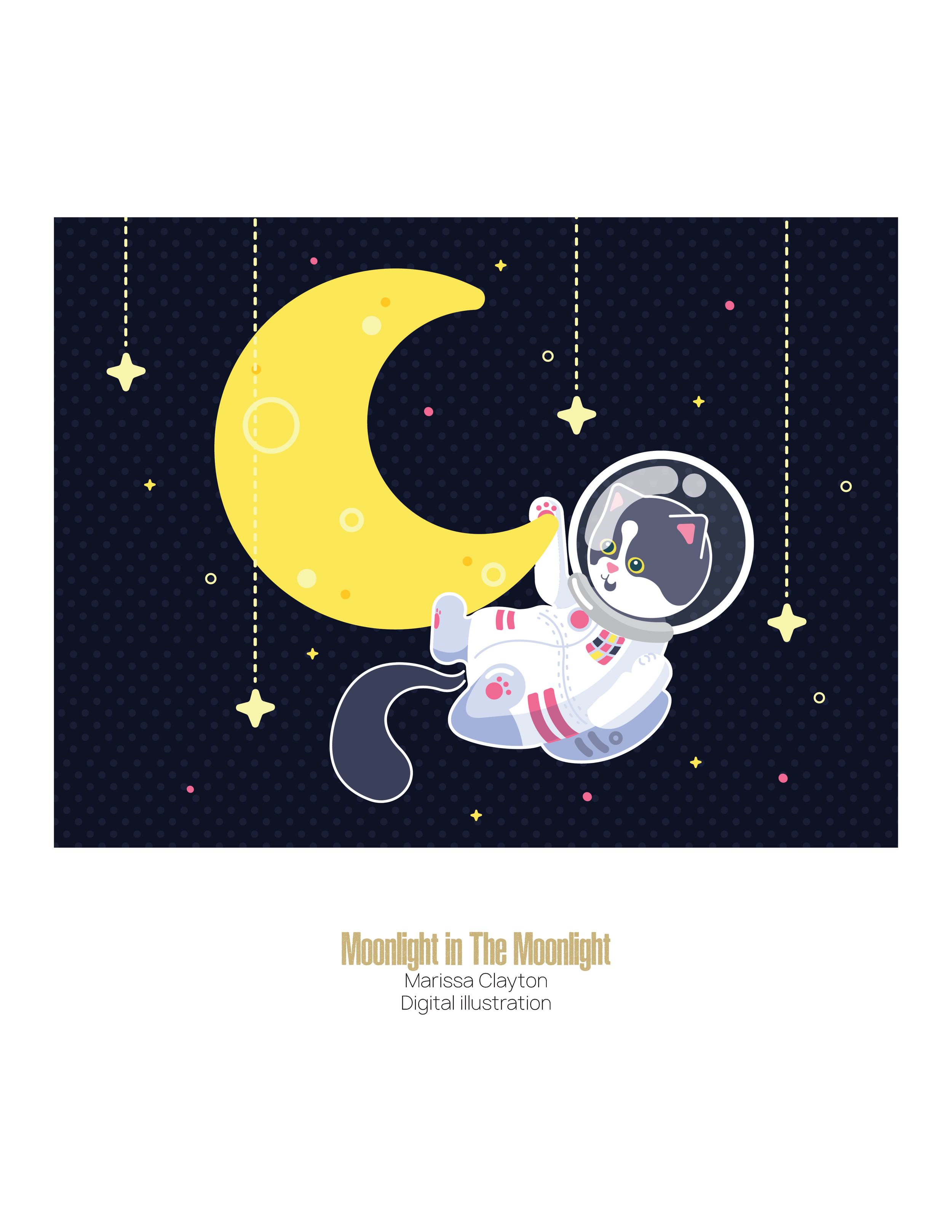 Moonlight in the Moonlight by Marissa Clayton, Digital Illustration