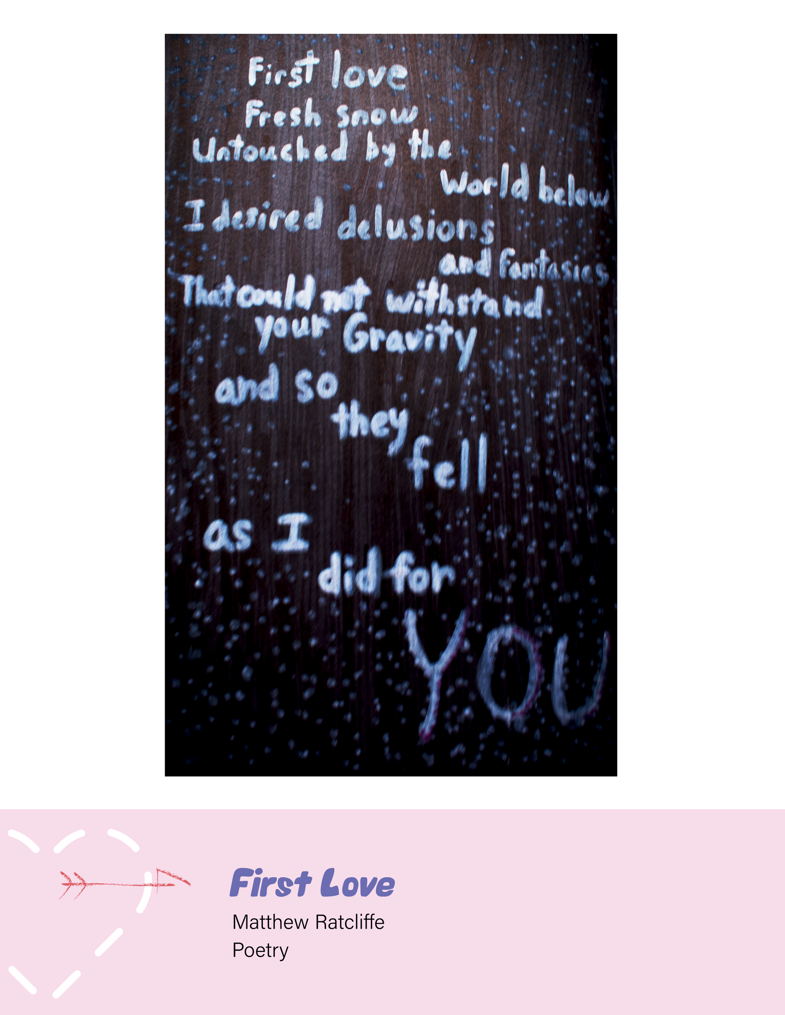 "First Love" by Matthew Ratcliffe