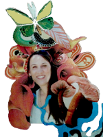 Elisha takes note of butterflies and hummingbirds, the tiniest flowers, and loves to cut paper in swirly shapes. 